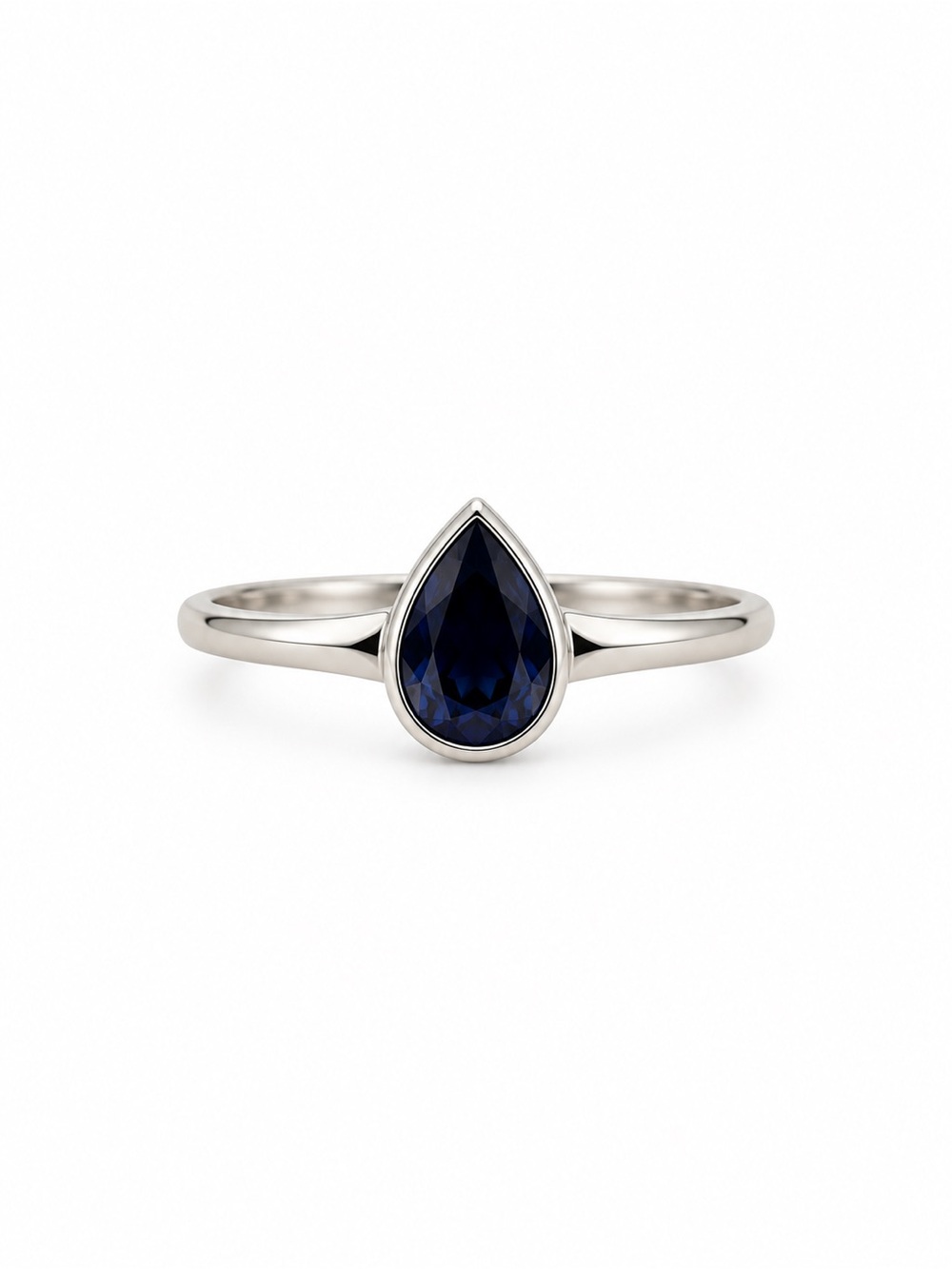Sapphire Teardrop Ring